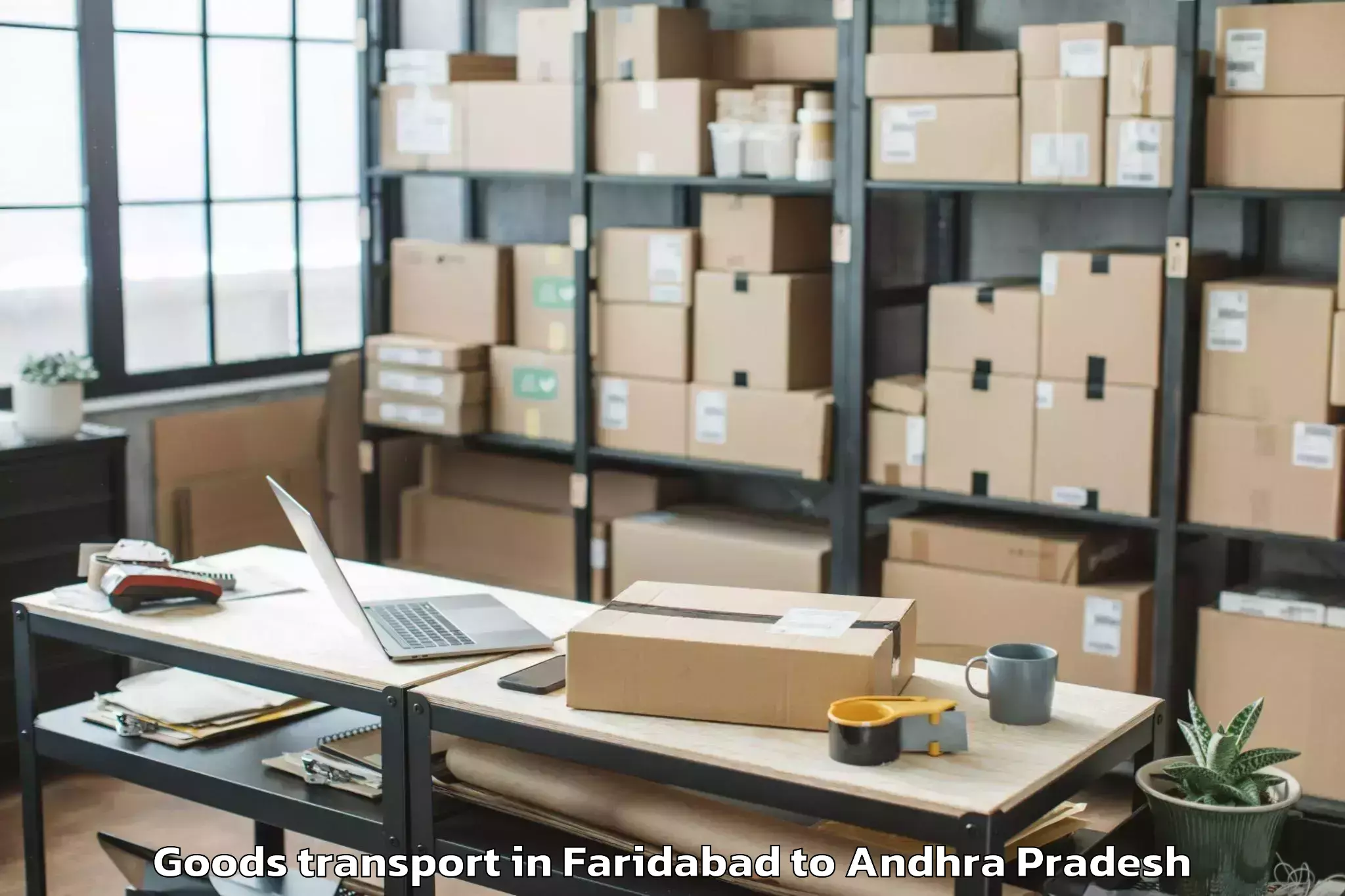 Professional Faridabad to Kanaganapalli Goods Transport